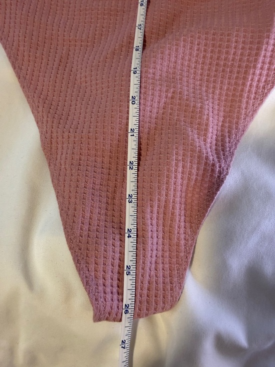 Mauve Waffle V-Neck Tank Bodysuit - Picture 4 of 6